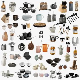 Kitchen Accessories Collection 1 3D model